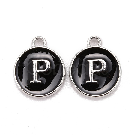 Platinum Plated Alloy Charms ENAM-S118-02P-P-1