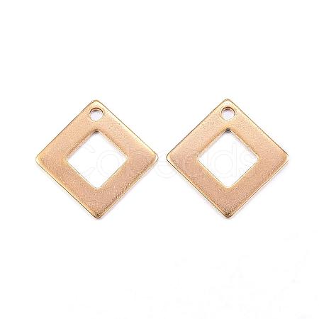 Ion Plating(IP) 304 Stainless Steel Charms STAS-G127-07G-1