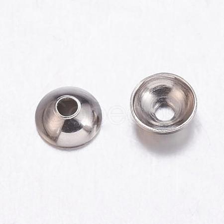 Tarnish Resistant 304 Stainless Steel Bead Caps STAS-E139-D-03-1