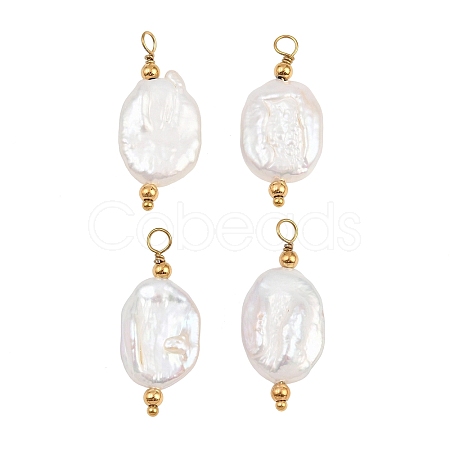 Natural Baroque Keshi Pearl Pendants PA-CBA0A45-07G-1