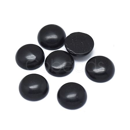 Natural Obsidian Cabochons G-G788-B-05-1