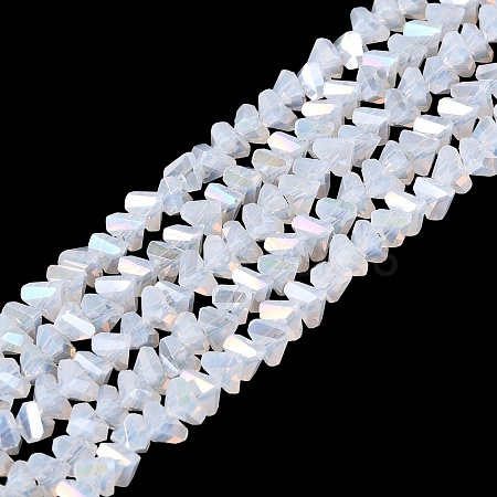 Electroplate Imitation Jade Glass Beads Strands LS-EGLA-Q139-01A-B01-1