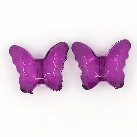 Transparent Acrylic Beads PL405Y-12-1