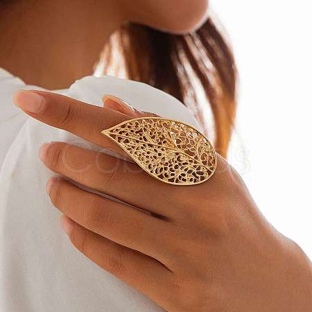 Alloy Adjustable Rings for Women RJEW-B108-06KCG-02-1