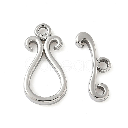 304 Stainless Steel Toggle Clasps STAS-H483-46P-1