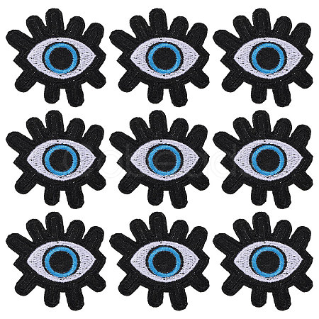 9Pcs Computerized Embroidery Cloth Patches PATC-FH0001-28B-1