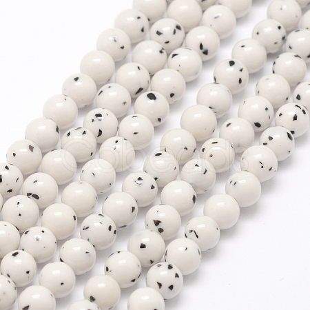 Natural Yellow Jade Beads X-GSR6mmC192-1