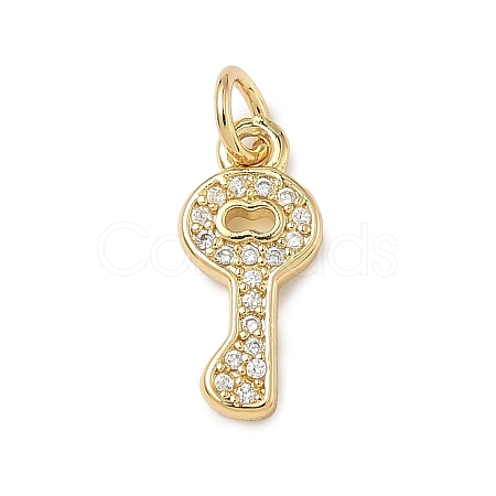 Brass Micro Pave Cubic Zirconia Pendants ZIRC-I356-39G-1