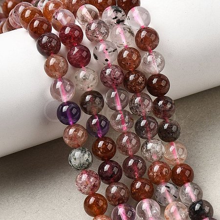 Natural Super Seven Quartz Beads Strands G-D359-B01-6mm-1