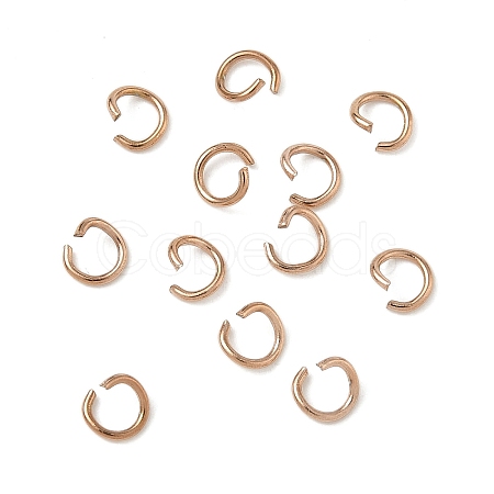 304 Stainless Steel Open Jump Rings STAS-Z150-01B-RG-1