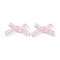 Transparent Acrylic Beads, AB Color Plated, Bowknot, Pink, 21x34.5x6.5mm, Hole: 1.6mm, about 390pcs/500g