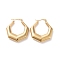 201 Stainless Steel Chunky Polygon Hoop Earrings, with 304 Stainless Steel Pins, Golden, 30x30x7mm, Pin: 0.8mm