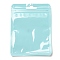 Rectangle Plastic Yin-Yang Zip Lock Bags, Resealable Packaging Bags, Self Seal Bag, Pale Turquoise, 12x9x0.02cm, Unilateral Thickness: 2.5 Mil(0.065mm)