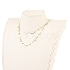 Brass Handmade Glass Beaded   Necklaces NJEW-JN03135-01-6