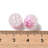 Duotone Spray Painted Crackle Acrylic Beads OACR-G029-02-4