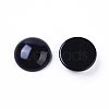 Natural Dyed & Heated Black Agate Cabochons G-L510-12C-03-2