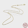 925 Sterling Silver Box Chain Necklaces STER-F039-45cm-13G-3