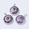 Natural Amethyst Pendants G-K234-B13-1