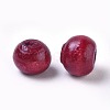 Dyed Natural Wood Beads WOOD-Q006-8mm-08-LF-2
