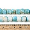 Ombre Effect Dyed Glass Beads Strands GLAA-N067-01A-03-4