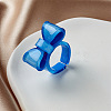 Bowknot Resin Cuff Rings for Women FS-WG62775-09-1