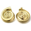 Ion Plating(IP) 304 Stainless Steel Conch Stud Earrings EJEW-I312-10G-1