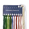 DIY Mushroom Pattern Embroidery Starter Kits DIY-L068-01D-4