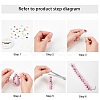 Transparent Crackle Acrylic Beads CACR-NB0001-03-4