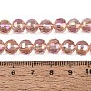 Transparent Glass Beads Strands GLAA-Q107-02A-03-4