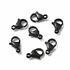 Spray Painted 304 Stainless Steel Lobster Claw Clasps STAS-R120-01C-02-2