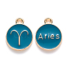 Alloy Enamel Pendants ENAM-S124-01A-05A-1
