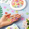 80Pcs 8 Colors Acrylic Bead Caps MACR-TA0002-01-6