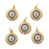 Brass Micro Pave Cubic Zirconia Pendants S-ZIRC-P092-010G-01-1