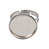 304 Stainless Steel Cuff Ring Components STAS-D372-06P-06-2