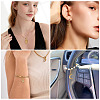 5Pcs 5 Styles Rack Plating Brass with Cubic Zirconia Pendants KK-TA0008-64-7