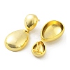Teardrop Rack Plating Brass Studs Earrings KK-Z038-16G-2