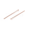 Brass Flat Head Pins X-KK-WH0058-03B-RG-2