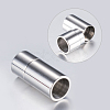 Tarnish Resistant 304 Stainless Steel Magnetic Clasps with Glue-in Ends STAS-F132-55P-7mm-2