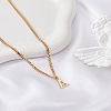 1Pc 304 Stainless Steel Letter Pendant Necklaces NJEW-LP0001-33A-G-3