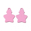 Spray Painted 201 Stainless Steel Pendants STAS-G304-02B-1