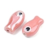 Handmade Porcelain Beads PORC-WH0019-02B-3