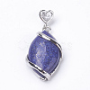 Natural Lapis Lazuli Pendants X-G-E423-08P-1
