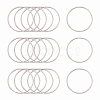 Tarnish Resistant 304 Stainless Steel Linking Ring STAS-T047-15B-1