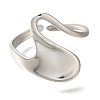 304 Stainless Steel Cuff Rings for Women RJEW-Z074-14P-2