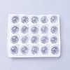 Clear Faceted Ball-Shaped Glass Pendants X-GR20X23MMY-1-7