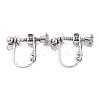 Non-Tarnish 316 Stainless Steel Clip-on Earring Findings STAS-K274-09P-1