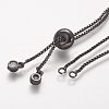 Rack Plating Brass Chain Bracelet Making KK-A142-017-3
