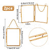 Glass Rectangle Wall Hanging Photo Frame AJEW-WH0314-470A-2