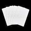 Rectangle Paper One Pair Earring Display Cards with Hanging Hole CDIS-YWC0001-01-1