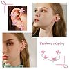 2Pcs 2 Styles Bling Butterfly Cuff Earrings EJEW-SC0001-26B-5